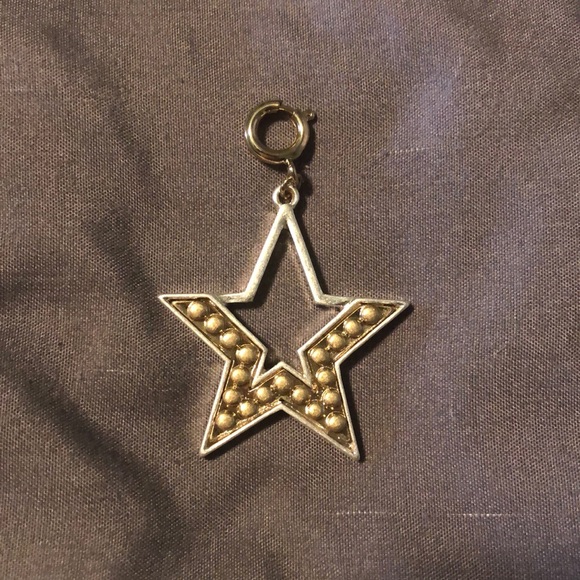 Mixed metal star charm - Picture 1 of 2